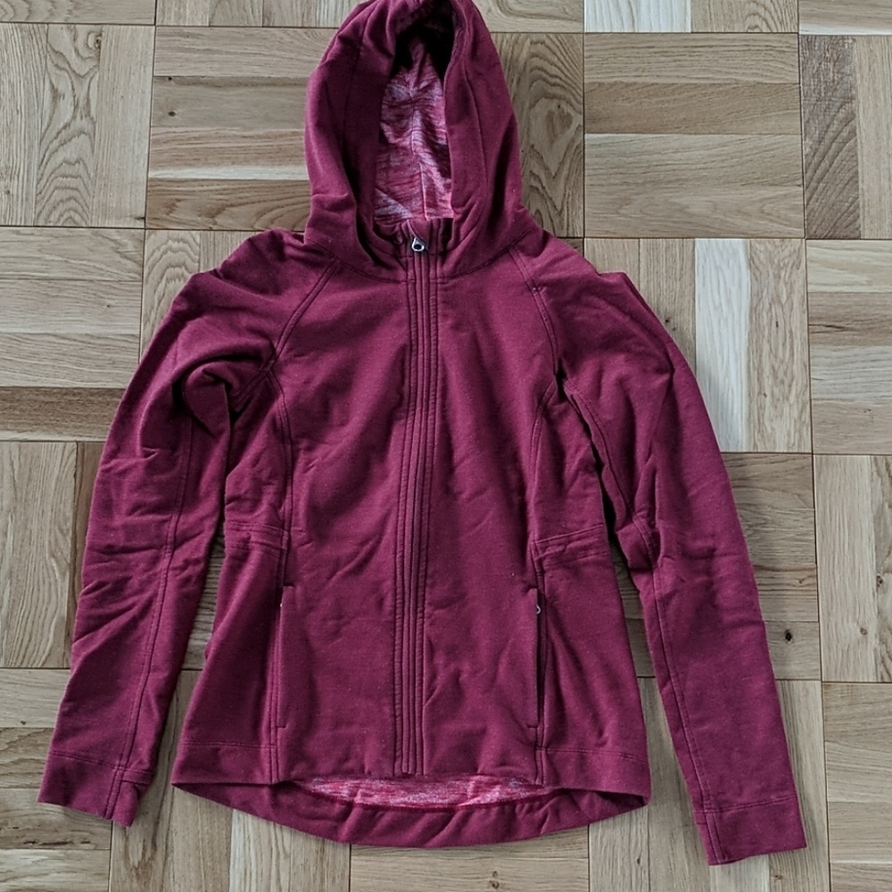 Lululemon red zippered hoodie, size 4